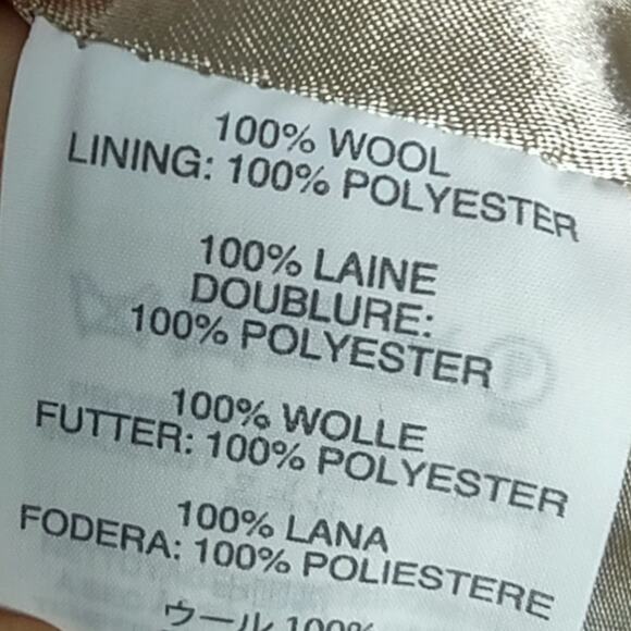 J.Crew Blazer Regent Wool Houndstooth Tan Jewel Jacket Size 2 - Picture 16 of 16